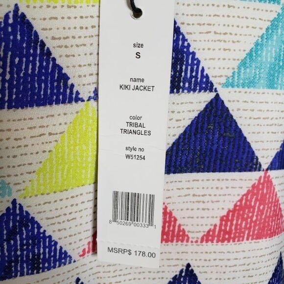 NEW W118 Walter Baker Triangles Kiki Kimono womens S Lightweight Cardigan Shell - Picture 9 of 9